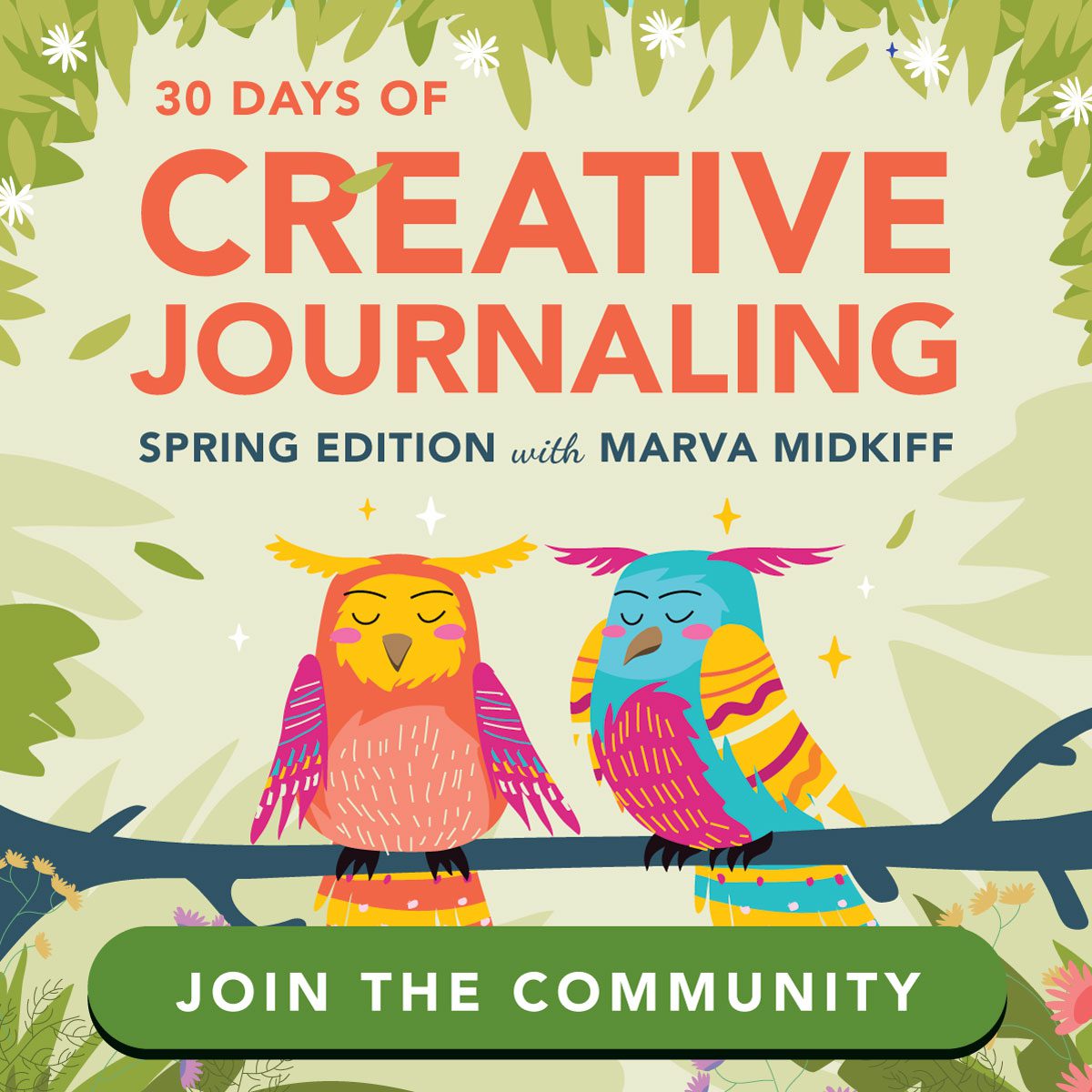 Join 30 Days of Spring Creative Journaling