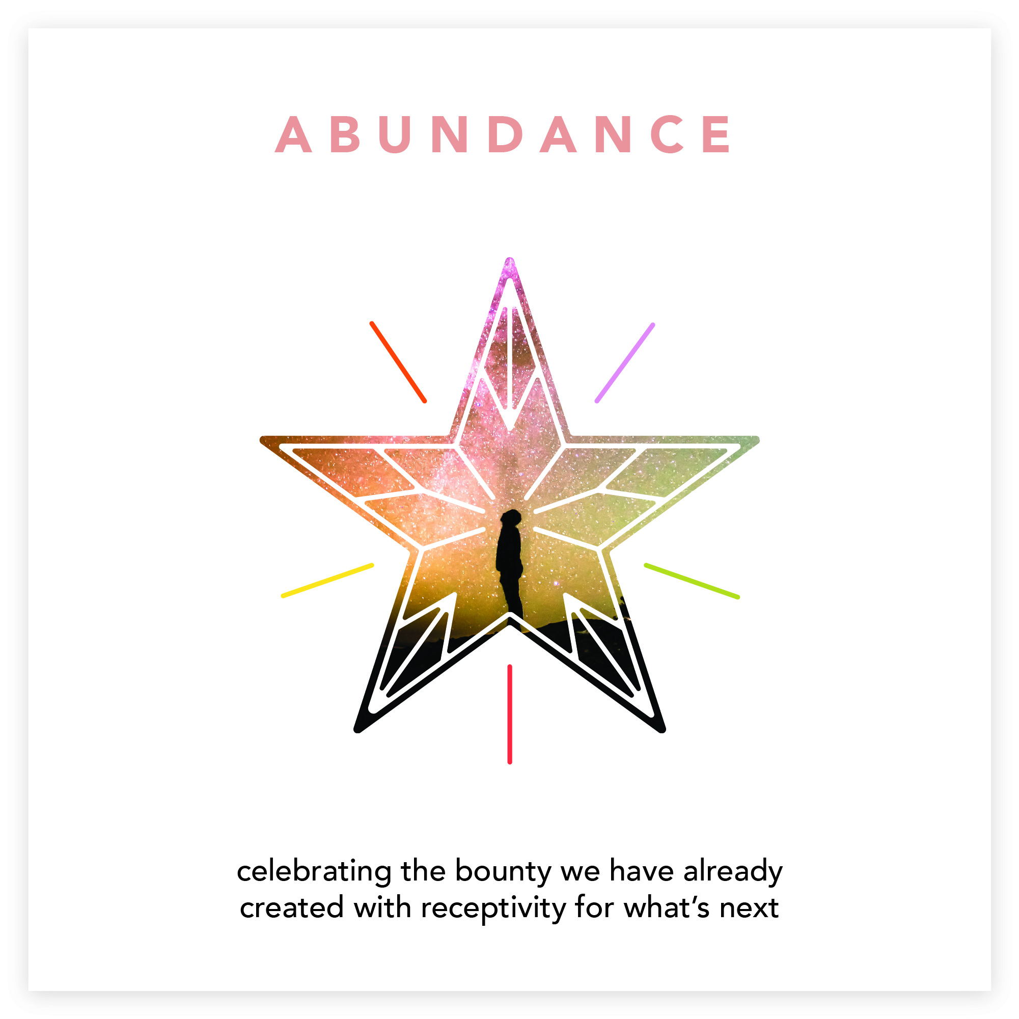 ABUNDANCE - celebrating the bounty we have already created with receptivity for what’s next
