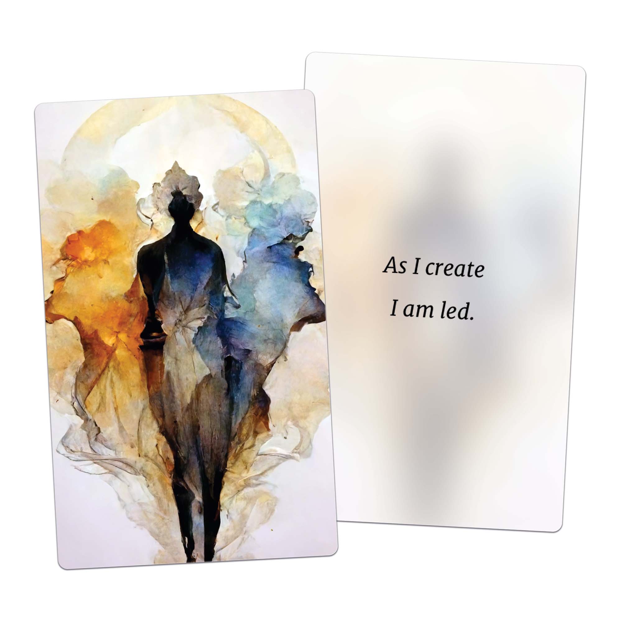 As I create, I am led. (AFFIRMATION CARD)