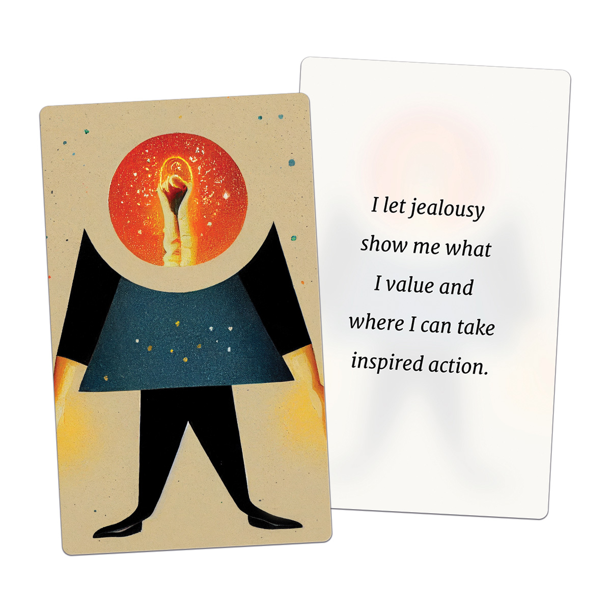 I let jealousy show me what I value and where I can take inspired action. (AFFIRMATION CARD MOCKUP)