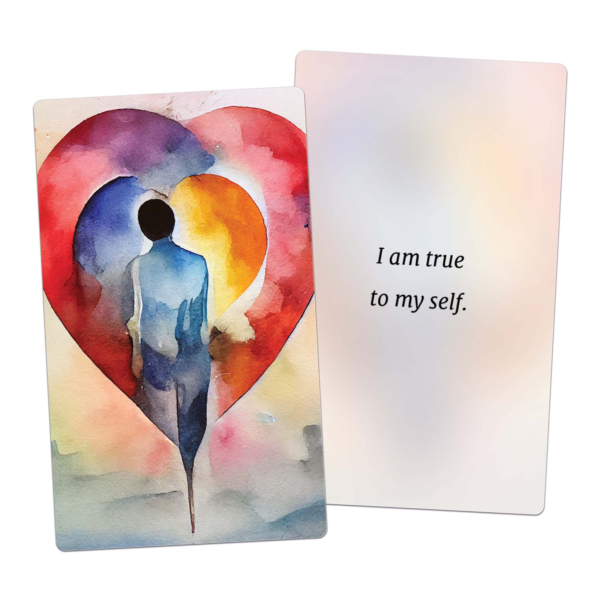 I am true to my self. (affirmation card)