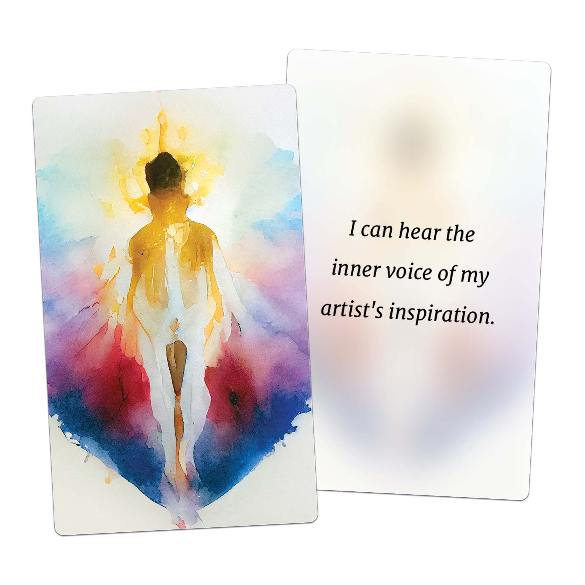 I can hear the inner voice of my artist's inspiration. (AFFIRMATION CARD)