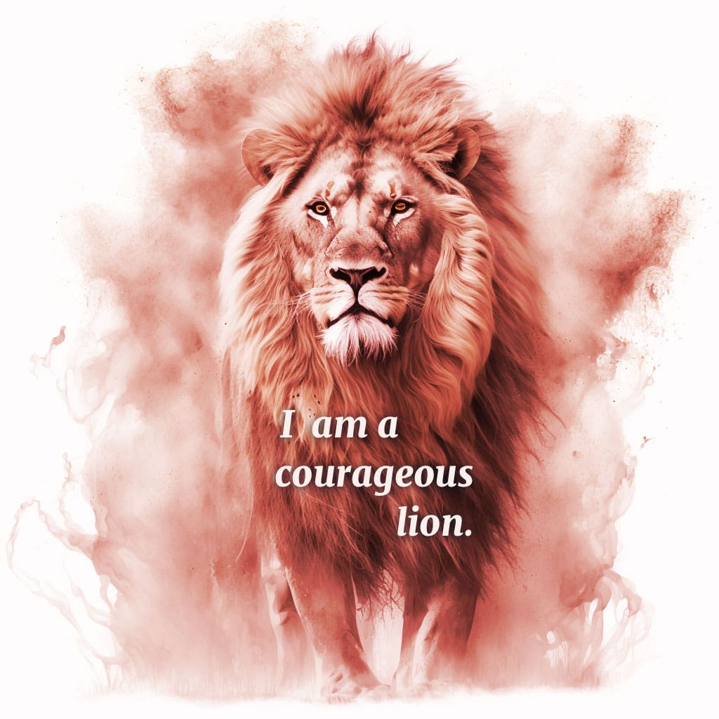 I am a courageous lion.